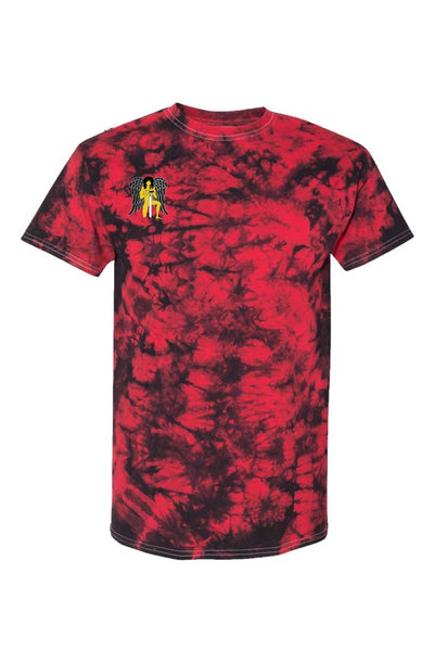 Red Crystal Tie-Dye Tee